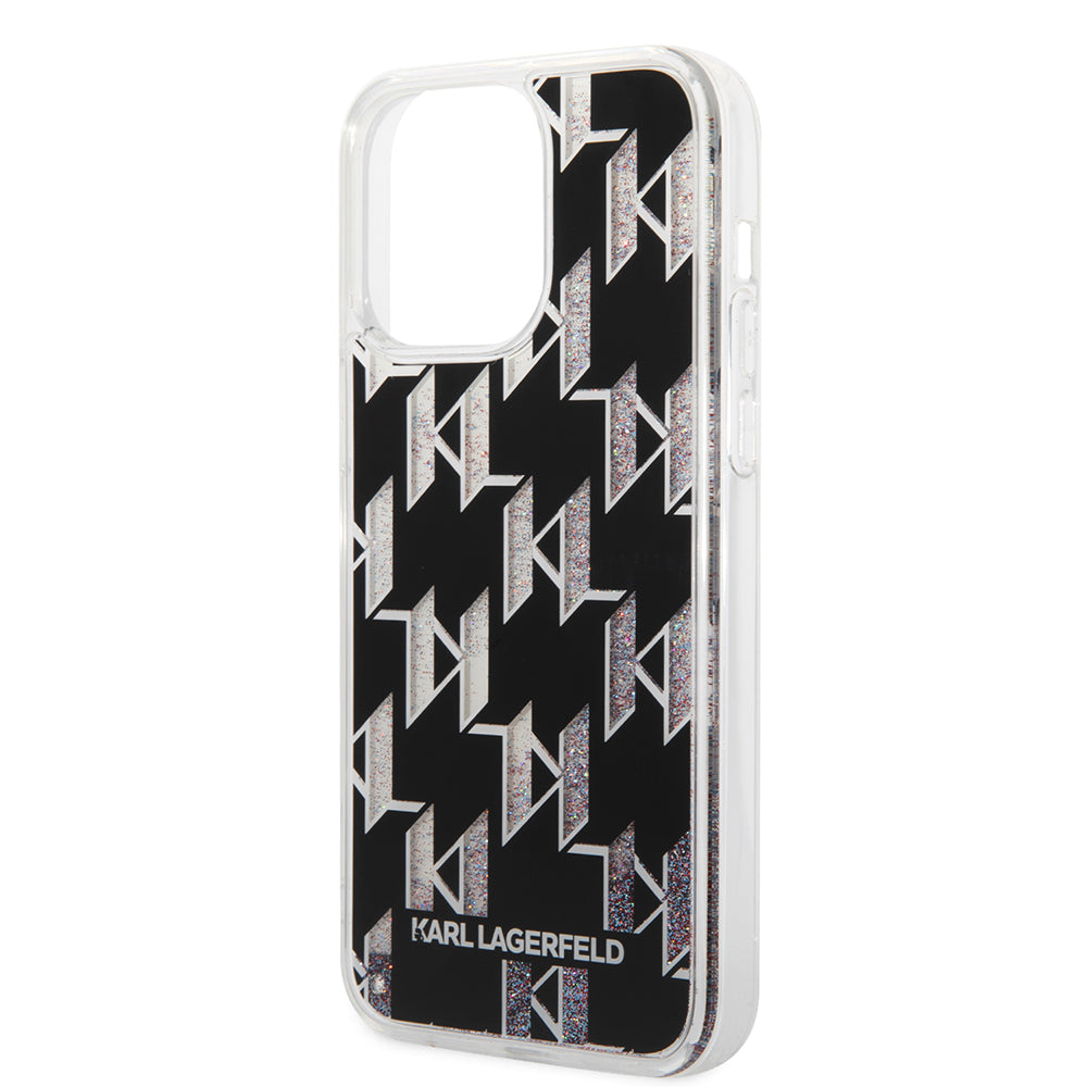 Karl Lagerfeld - Hardcase Liquid Glitter (KLHCP14XLMNMK) - iPhone 14 Pro Max - Monogram