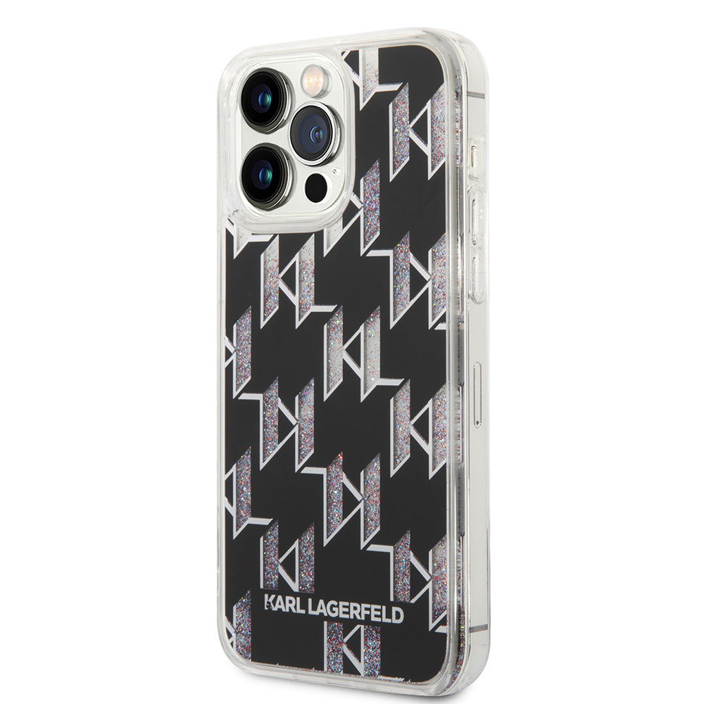 Karl Lagerfeld - Hardcase Liquid Glitter (KLHCP14XLMNMK) - iPhone 14 Pro Max - Monogram