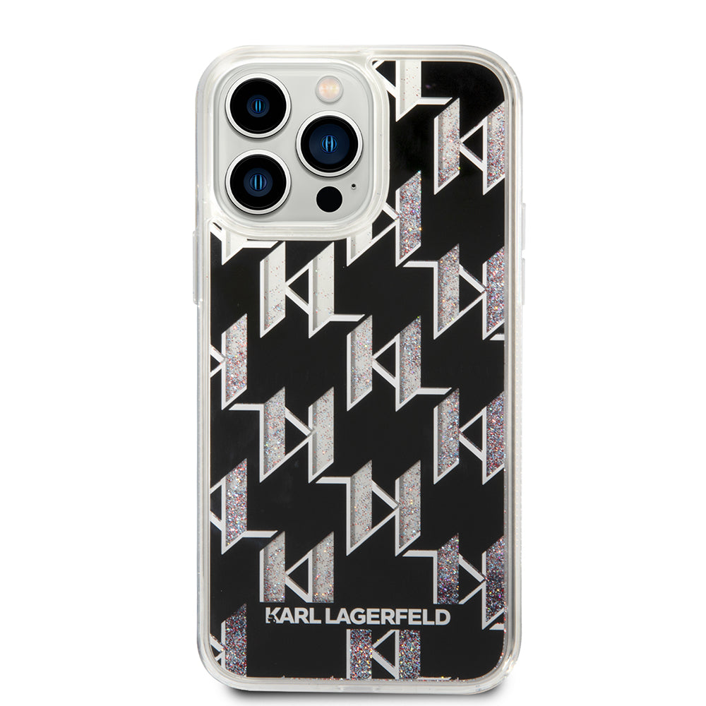 Karl Lagerfeld - Hardcase Liquid Glitter (KLHCP14XLMNMK) - iPhone 14 Pro Max - Monogram