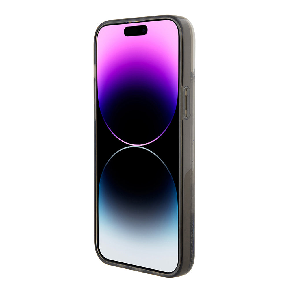 Karl Lagerfeld - Hardcase Liquid Glitter (KLHCP15MLKCNSK) - iPhone 15 Plus - Transparent Choupette