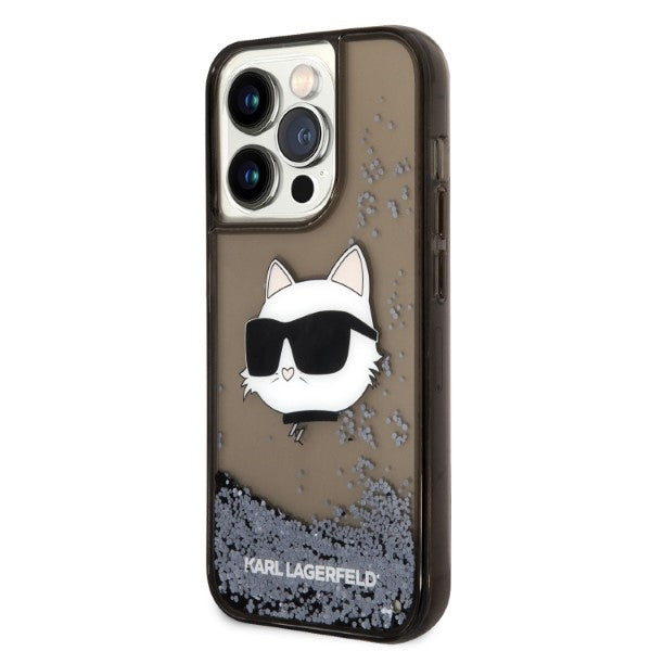 Karl Lagerfeld - Hardcase Glitter (KLHCP14XLNCHCK) - iPhone 14 Pro Max - Choupette Head