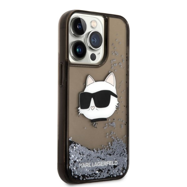 Karl Lagerfeld - Hardcase Glitter (KLHCP14XLNCHCK) - iPhone 14 Pro Max - Choupette Head