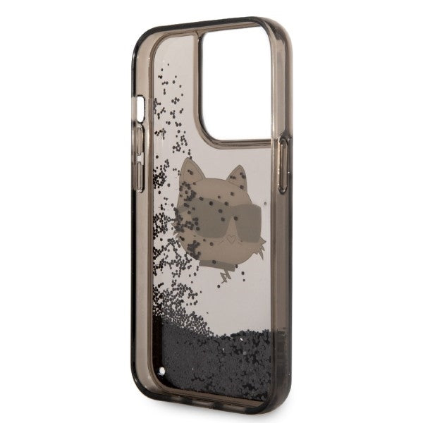 Karl Lagerfeld - Hardcase Glitter (KLHCP14XLNCHCK) - iPhone 14 Pro Max - Choupette Head