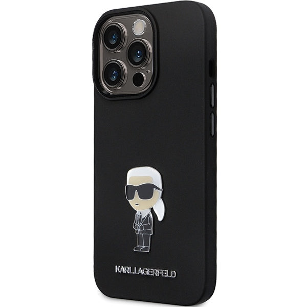 Karl Lagerfeld - Silicone (KLHCP14XSMHKNPK) - iPhone 14 Pro Max - Ikonik Metal Pin