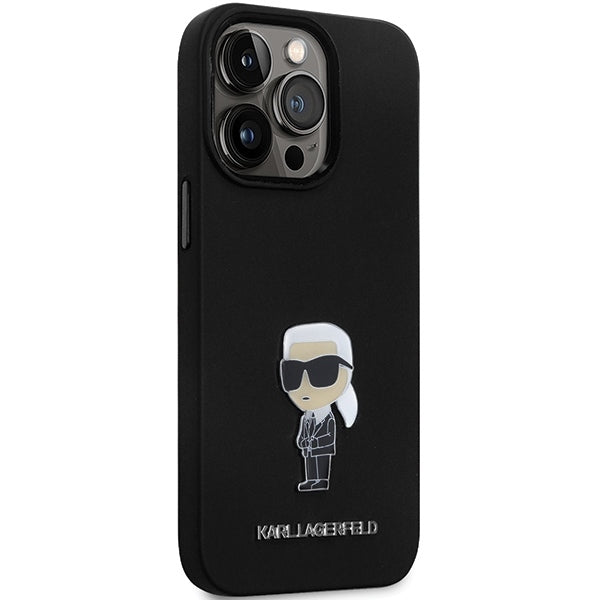 Karl Lagerfeld - Silicone (KLHCP14XSMHKNPK) - iPhone 14 Pro Max - Ikonik Metal Pin