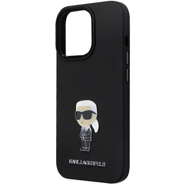 Karl Lagerfeld - Silicone (KLHCP14XSMHKNPK) - iPhone 14 Pro Max - Ikonik Metal Pin