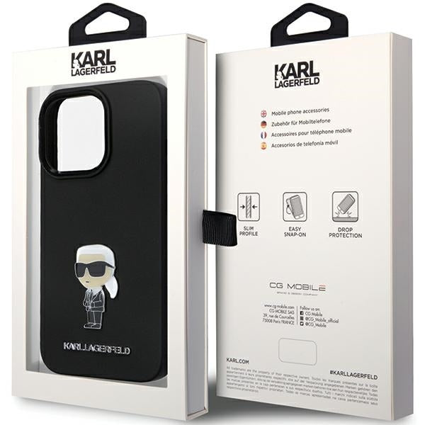 Karl Lagerfeld - Silicone (KLHCP14XSMHKNPK) - iPhone 14 Pro Max - Ikonik Metal Pin