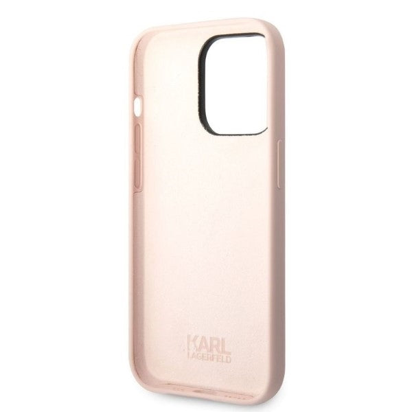 Karl Lagerfeld - Silicone (KLHCP14XSNIKBCP) - iPhone 14 Pro Max - Pink Ikonik