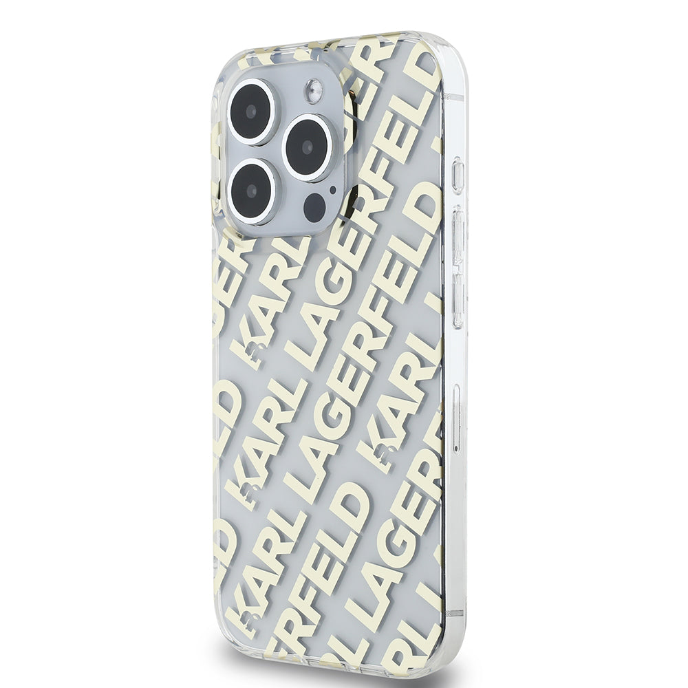 Karl Lagerfeld - IML Luxury (KLHCP15LHKFOEMD) - iPhone 15 Pro - Gold Fullover Logo