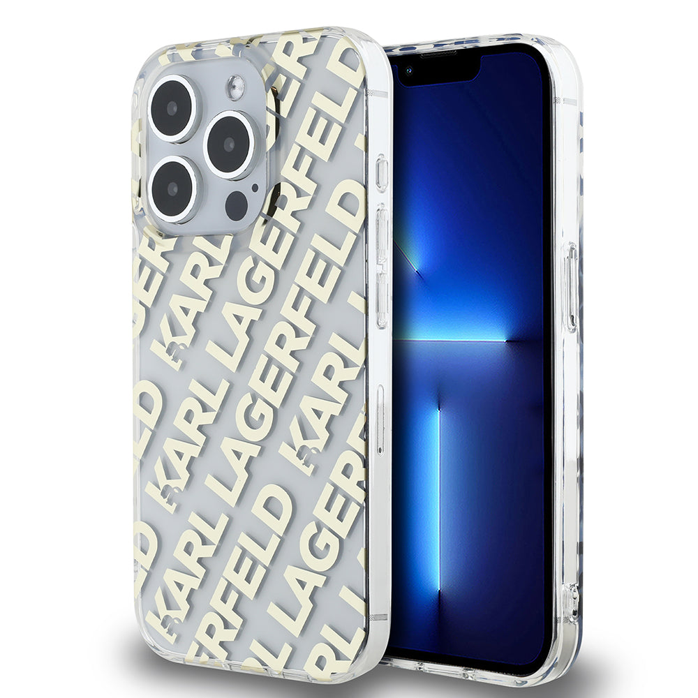 Karl Lagerfeld - IML Luxury (KLHCP15LHKFOEMD) - iPhone 15 Pro - Gold Fullover Logo