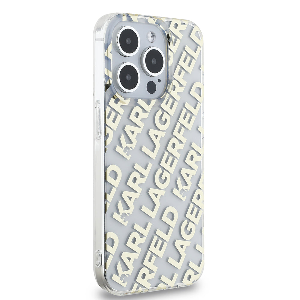 Karl Lagerfeld - IML Luxury (KLHCP15LHKFOEMD) - iPhone 15 Pro - Gold Fullover Logo