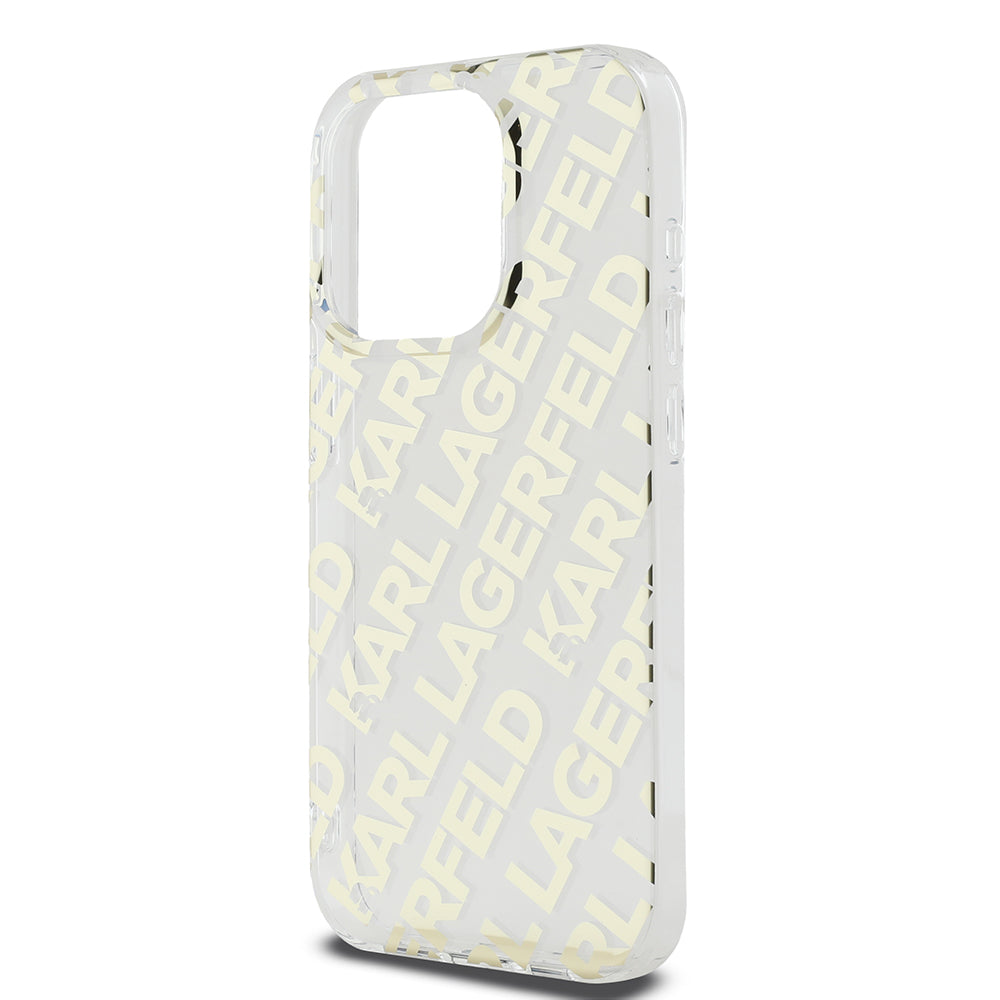 Karl Lagerfeld - IML Luxury (KLHCP15LHKFOEMD) - iPhone 15 Pro - Gold Fullover Logo