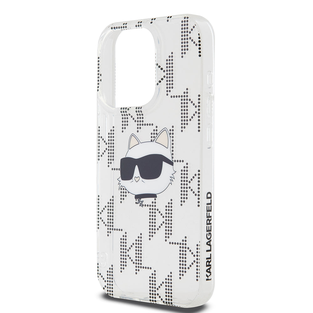 Karl Lagerfeld - IML Luxury (KLHCP15LHKLPCHT) - iPhone 15 Pro - Clear Choupette Head&Monogram