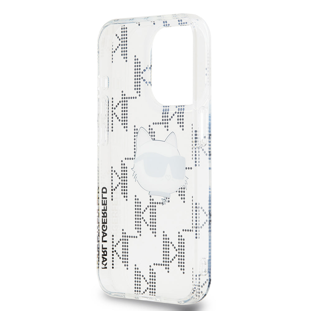 Karl Lagerfeld - IML Luxury (KLHCP15LHKLPCHT) - iPhone 15 Pro - Clear Choupette Head&Monogram