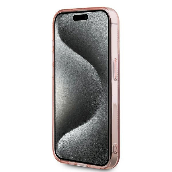Karl Lagerfeld - IML Luxury (KLHCP15LHKLPCHP) - iPhone 15 Pro - Pink Choupette Head&Monogram