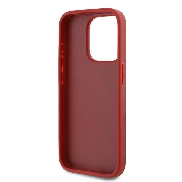 Karl Lagerfeld - Diagonal Quilted Script (KLHCP15LPQDSMGR) - iPhone 15 Pro - Red