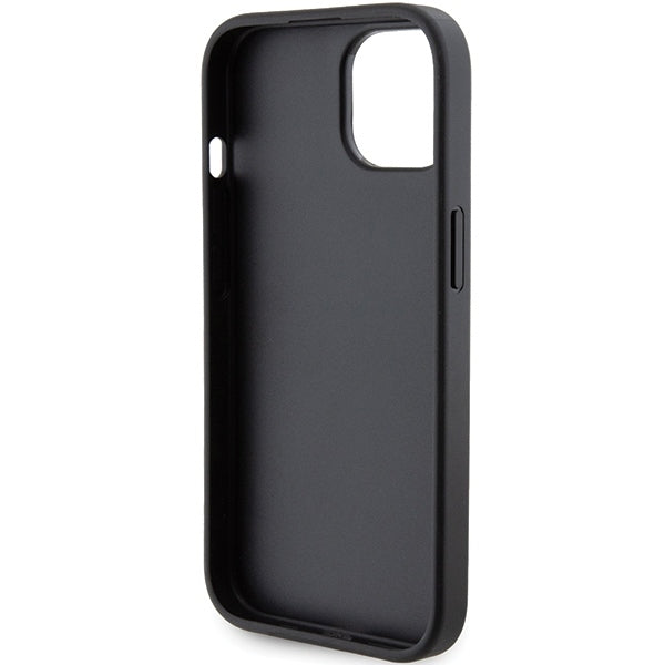Karl Lagerfeld - Saffiano Gripstand (KLHCP15MGSAKCPK) - iPhone 15 Plus - Karl&Choupette Pins