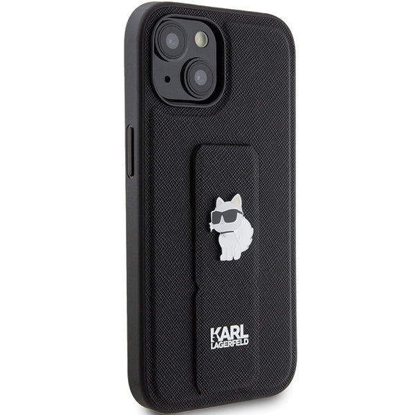 Karl Lagerfeld - Saffiano Gripstand (KLHCP15SGSACHPK) - iPhone 15 - Choupette