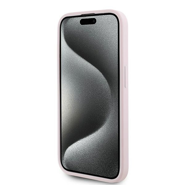 Karl Lagerfeld - Diagonal Quilted Script (KLHCP15XPQDSMGP) - iPhone 15 Pro Max - Pink