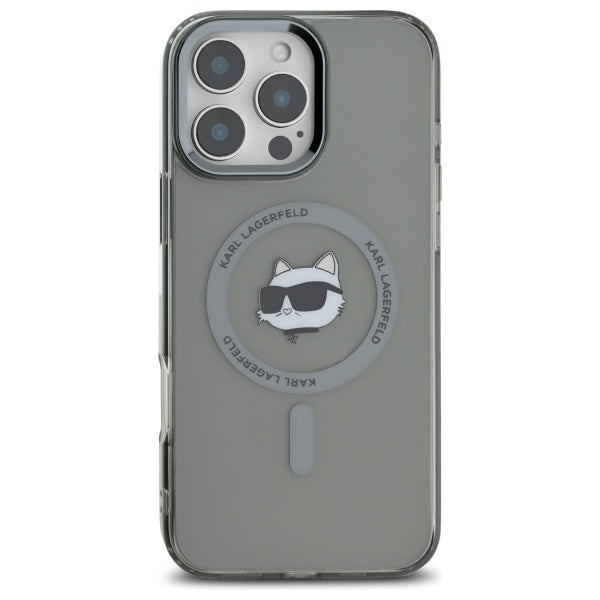 Karl Lagerfeld - IML MagSafe (KLHMP16XHLSCHK) - iPhone 16 Pro Max - Metal Choupette`s Head