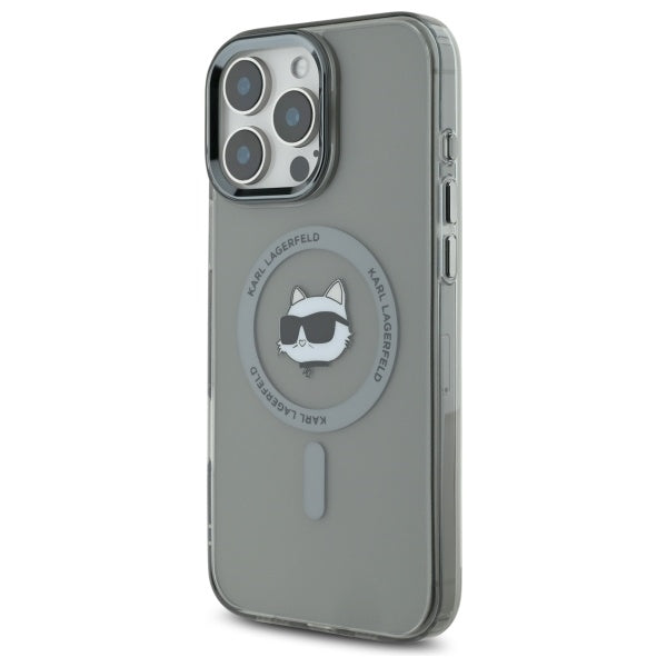 Karl Lagerfeld - IML MagSafe (KLHMP16XHLSCHK) - iPhone 16 Pro Max - Metal Choupette`s Head