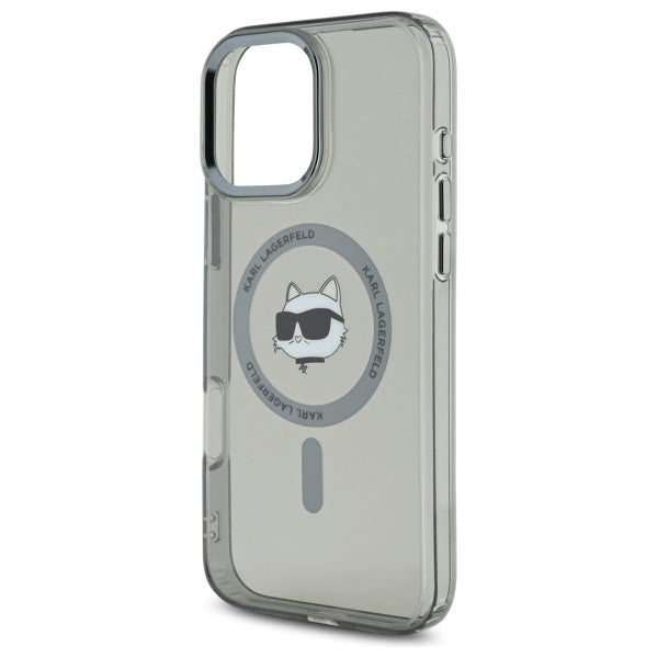 Karl Lagerfeld - IML MagSafe (KLHMP16XHLSCHK) - iPhone 16 Pro Max - Metal Choupette`s Head