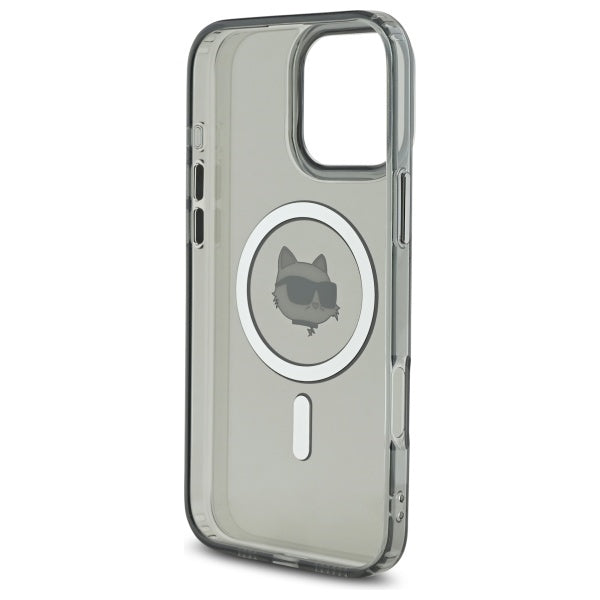 Karl Lagerfeld - IML MagSafe (KLHMP16XHLSCHK) - iPhone 16 Pro Max - Metal Choupette`s Head