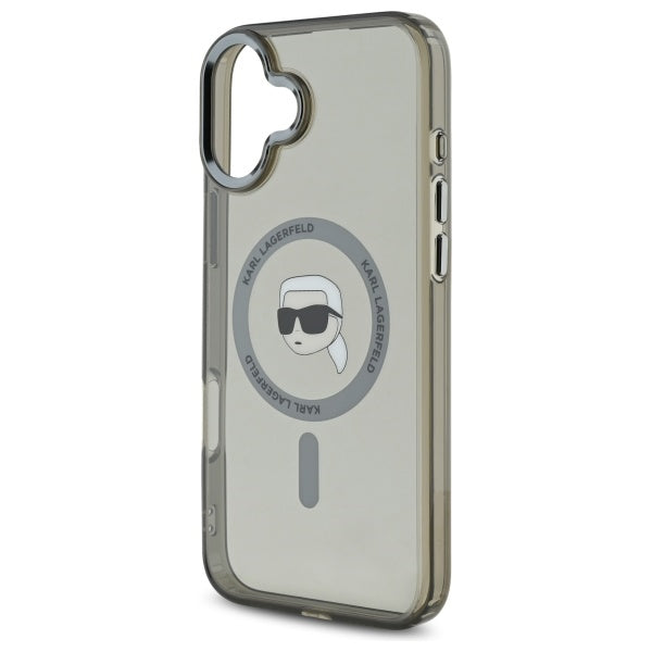 Karl Lagerfeld - IML MagSafe (KLHMP16SHLSKIK) - iPhone 16 - Metal Karl`s Head