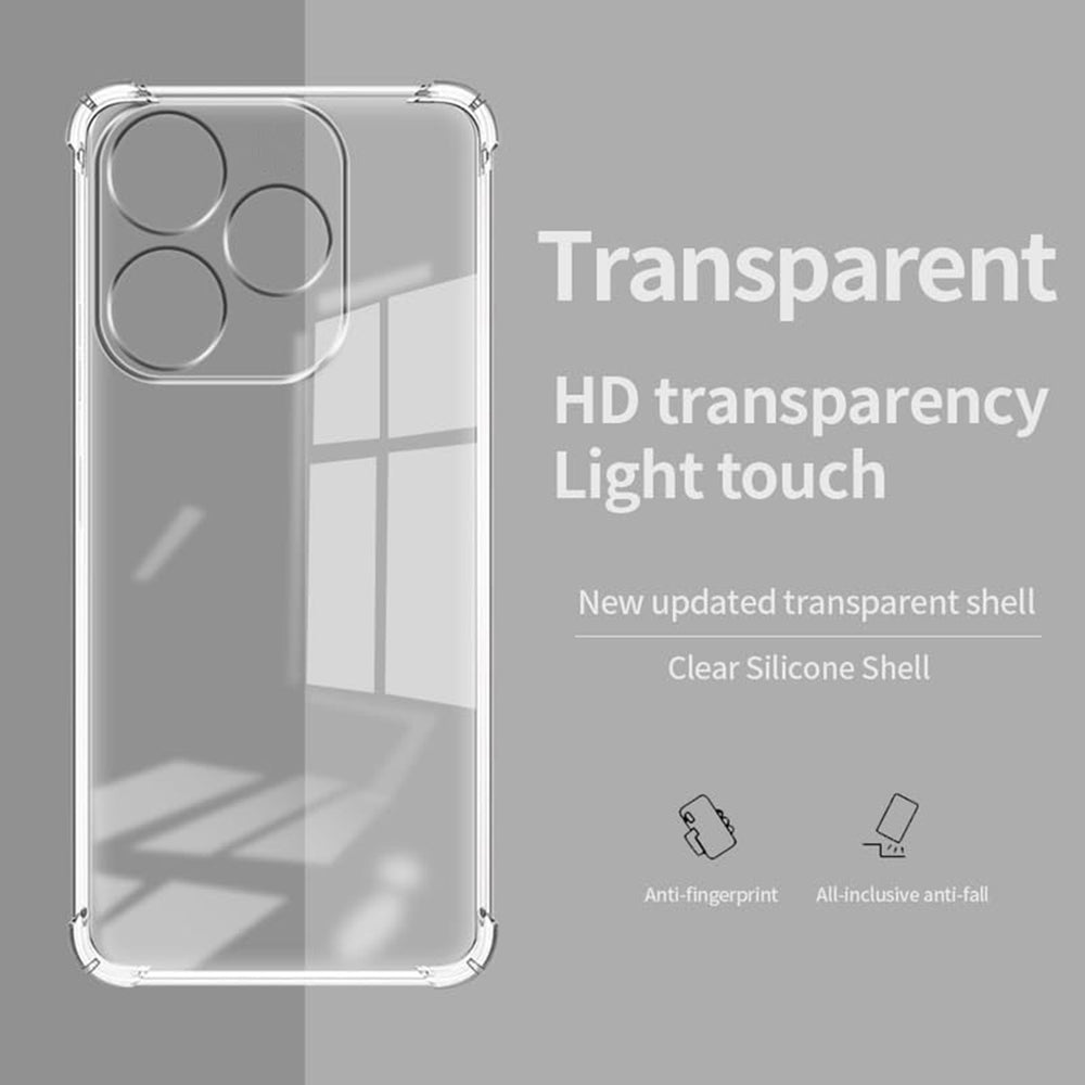 Techsuit - Shockproof Clear Silicone - Tecno Spark 20 - Clear