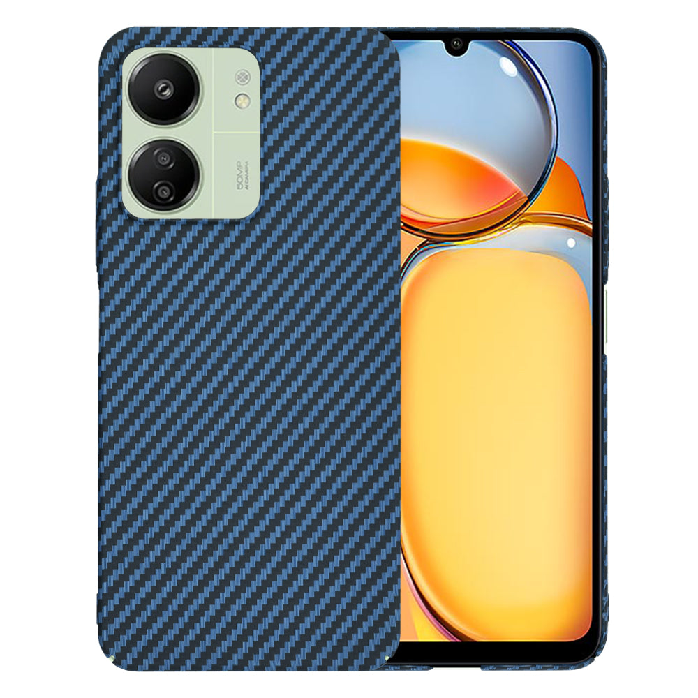 Techsuit - Carbonite FiberShell - Xiaomi Redmi 13C 4G / Redmi 13C 5G / Poco C65 - Cyan