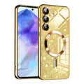 TechSuit Husa de protectie Techsuit Luxury Glitter MagSafe compatibil cu Samsung Galaxy A55 5G, Auriu