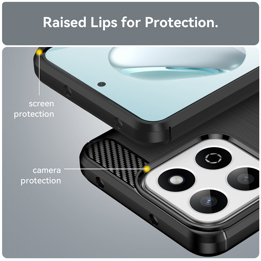 Techsuit - Carbon Silicone - Oppo A80 5G - Black