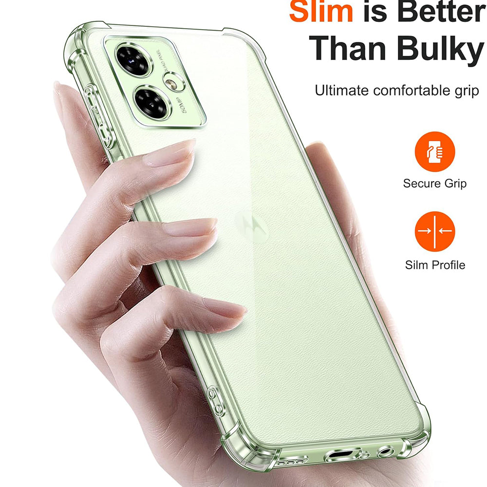 Techsuit - Shockproof Clear Silicone - Motorola Moto G55 - Clear