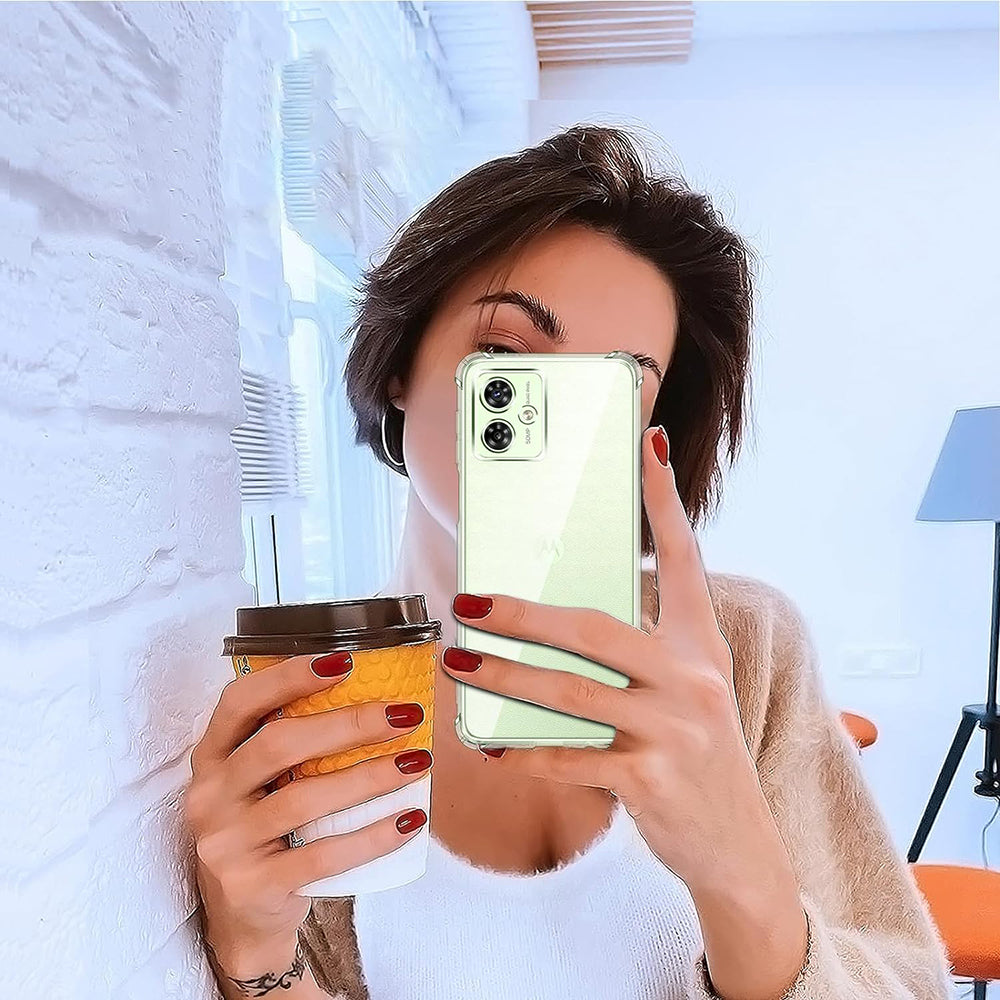 Techsuit - Shockproof Clear Silicone - Motorola Moto G55 - Clear