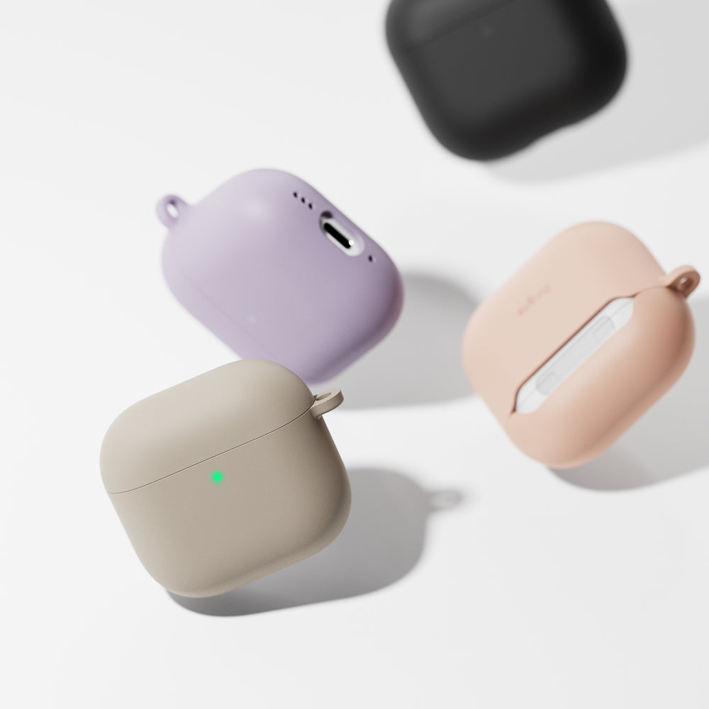 Ringke Casti Ringke Silicone, Apple AirPods 4, Stone – imagine 6