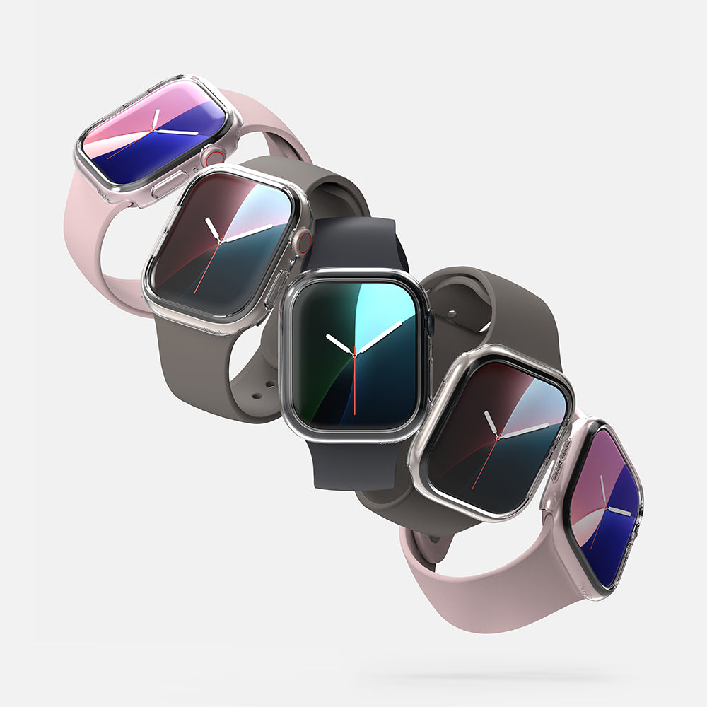 Ringke - Slim (2 pack) - Apple Watch 10 42mm / Watch 11 42mm - Clear / Matte Black