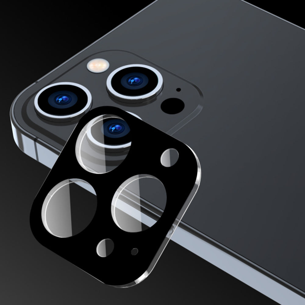 Techsuit - Full Camera Glass - iPhone 16 Pro / iPhone 16 Pro Max - Black