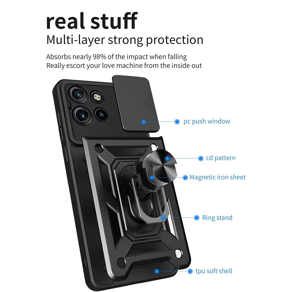 Techsuit - CamShield Series - Motorola Edge 50 - Black