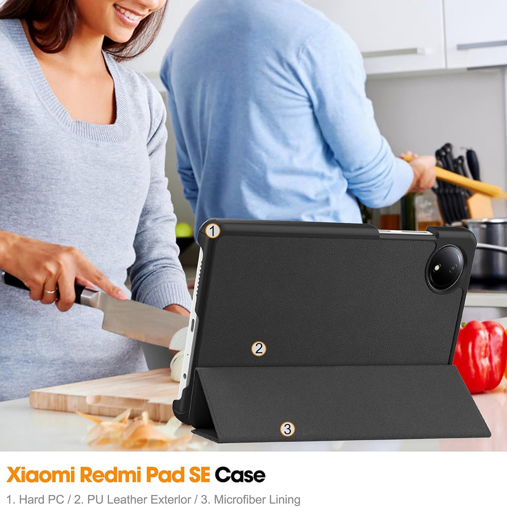 Techsuit - FoldPro - Xiaomi Redmi Pad SE 4G 8.7" - Black