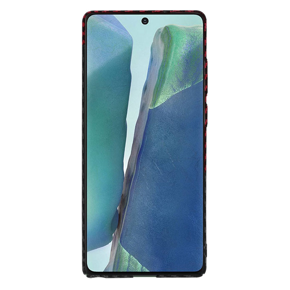 Techsuit - Carbonite FiberShell - Samsung Galaxy Note 20 4G / Note 20 5G - Red Vortex