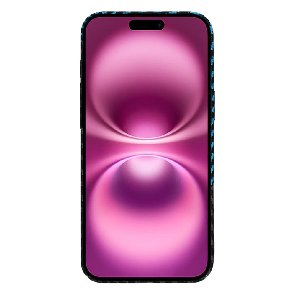 Techsuit - Carbonite FiberShell - iPhone 16 Plus - Blue Pulse