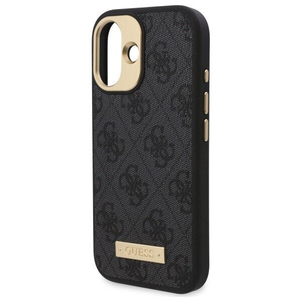 Guess - Hardcase 4G Logo Plate MagSafe (GUHMP16SU4GPRK) - iPhone 16 - Black