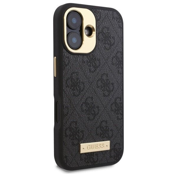 Guess - Hardcase 4G Logo Plate MagSafe (GUHMP16SU4GPRK) - iPhone 16 - Black