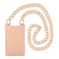 Fixed - Universal Shoulder Bag Venezia Leather (FIXVEN-PPI) - for Mobile Phones 7" - Pink