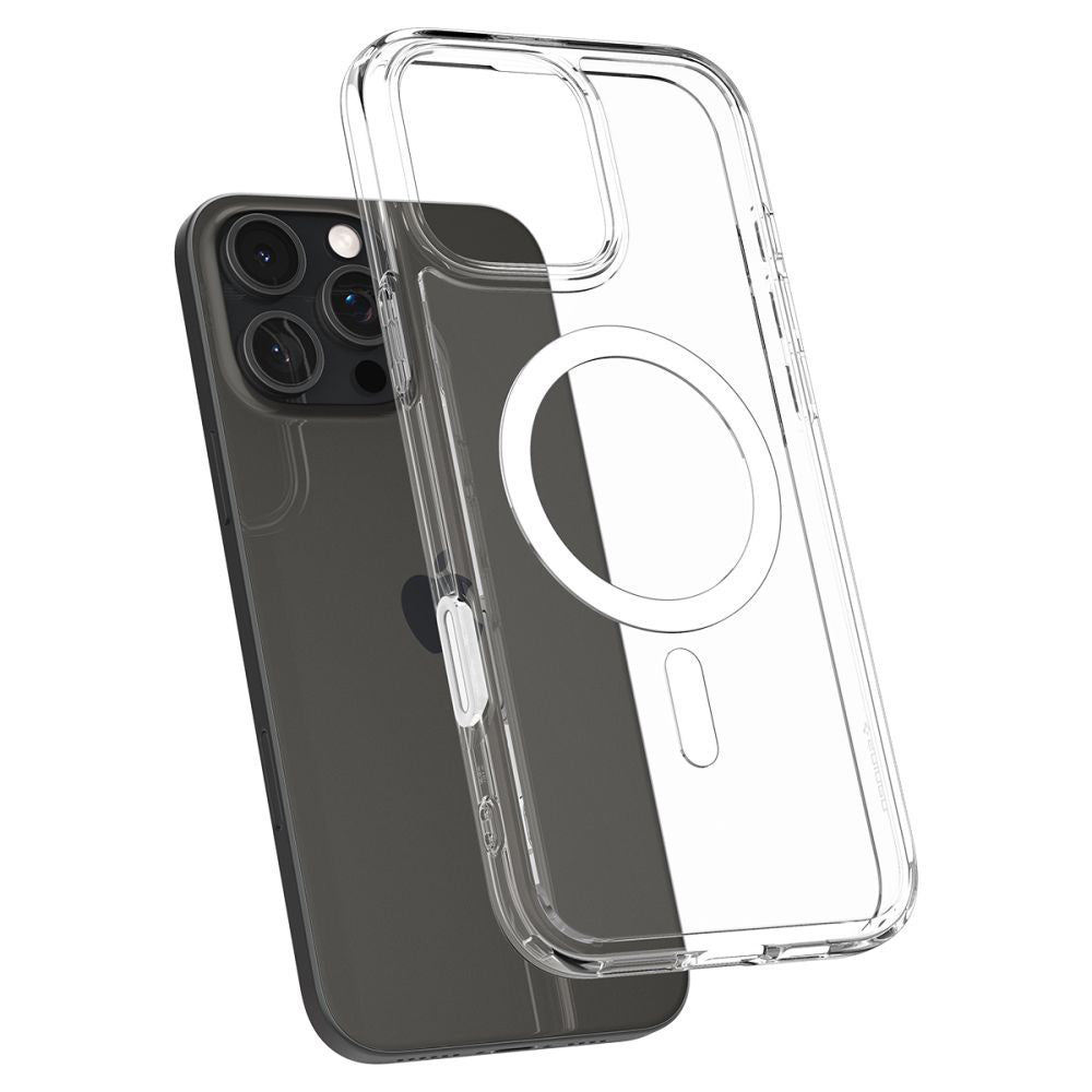 Spigen Husa de protectie Spigen Ultra Hybrid T MagSafe (ACS08512) compatibil cu iPhone 16 Pro, Alb – imagine 6
