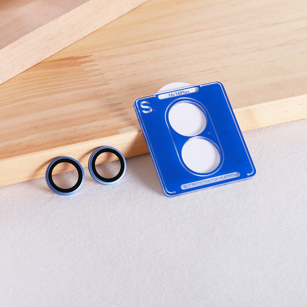 Lito - S+ Camera Glass Protector - iPhone 16 / iPhone 16 Plus - Blue