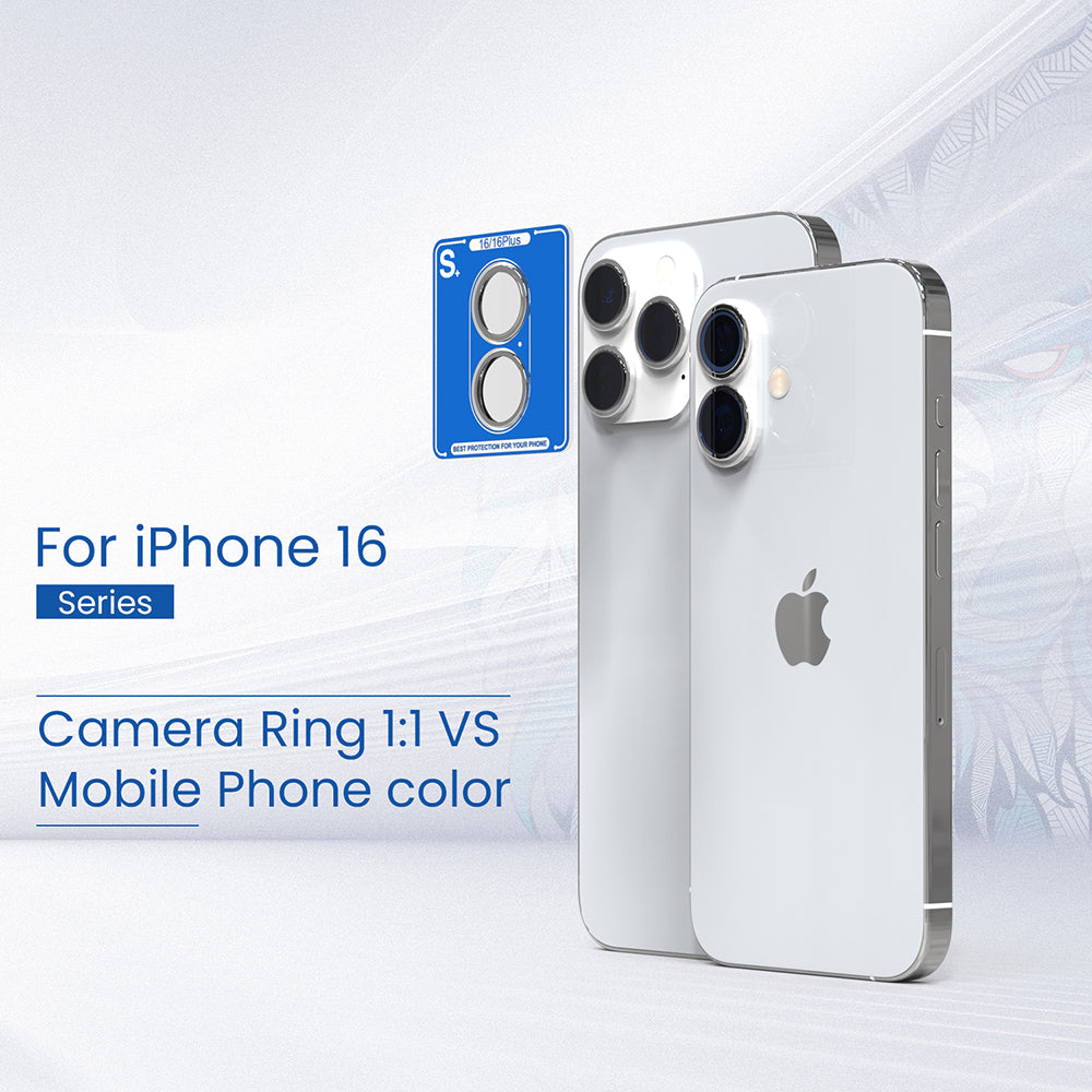 Lito - S+ Camera Glass Protector - iPhone 16 / iPhone 16 Plus - Teal