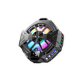 Techsuit - Phone Cooler (P60) - Magnetic, RGB Lights, Temperature Display, Low Noise, Two Speeds, for iOS and Android - 