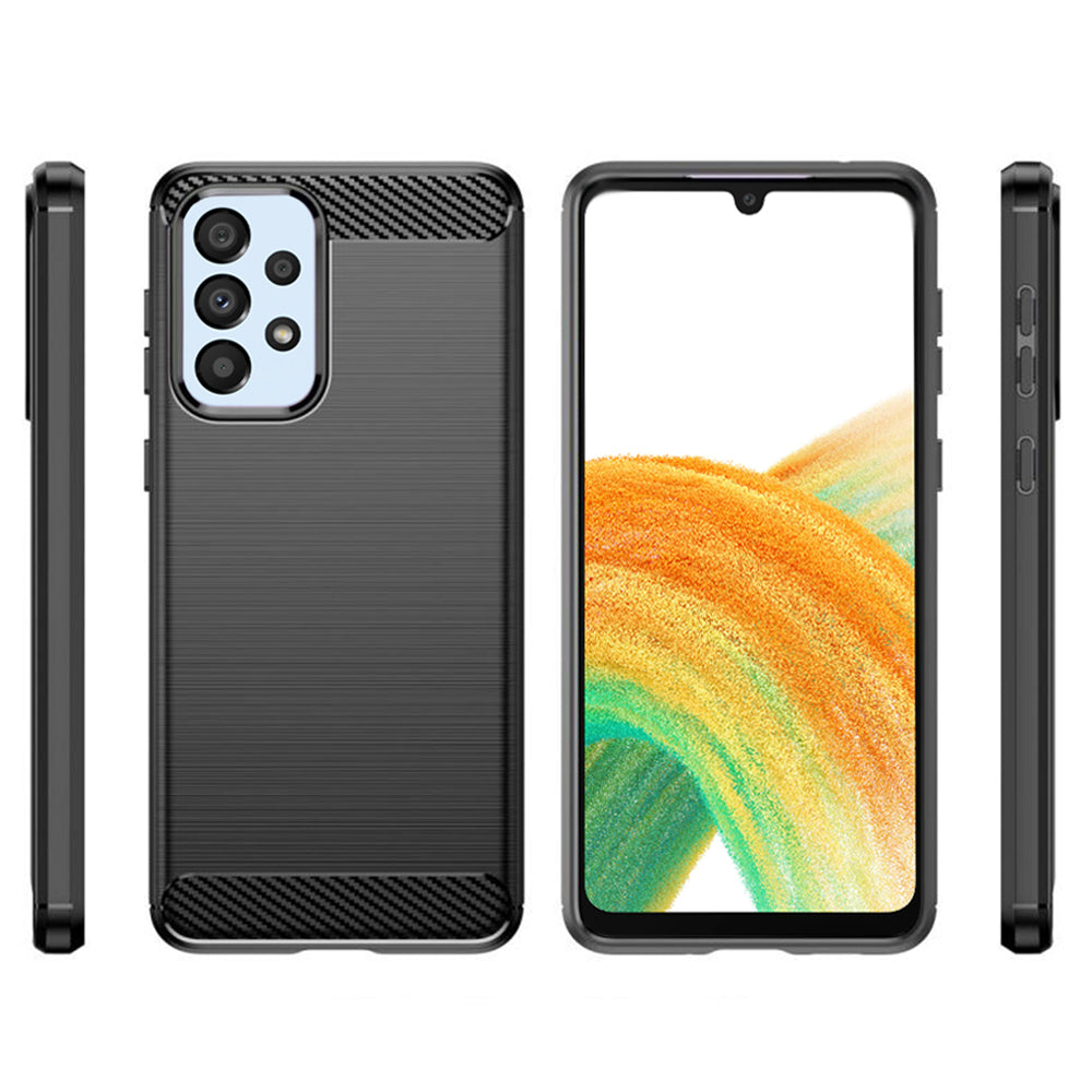Techsuit - Carbon Silicone - Samsung Galaxy A33 5G - Black