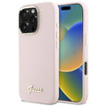 Husa de protectie Guess Silicone Script compatibil cu iPhone 16 Pro Max, Roz